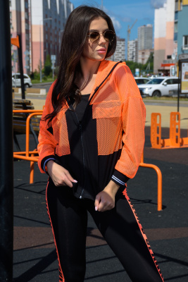 Комплект 8133 (толстовка+топ) оранжевый